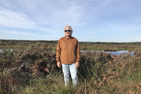 Erric Solomon Buddhist practitioner in field