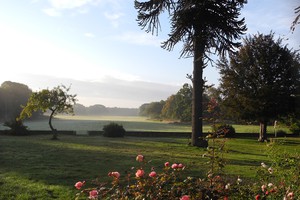 Front garden Buddhist retreat centre Gomde UK