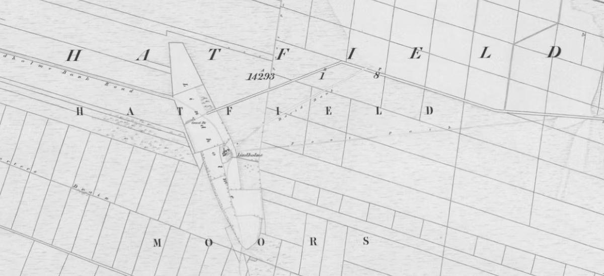 Hatfield Moor Lindholme OS Map Hatfield Moor Lindholme OS Map