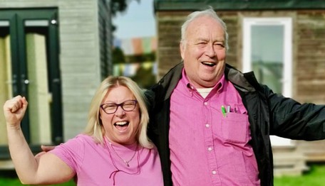 Joanne and David Buddhist meditation practitioners and volunteers at Gomde UK.