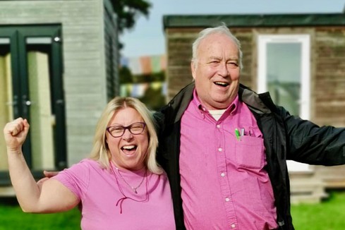 Joanne and David Buddhist meditation practitioners and volunteers at Gomde UK.