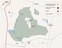 Map of Lindholme Hall Estate, location of Gomde UK, Buddhist Meditation and Retreat Centre.