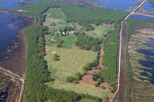 Ariel photo Lindholme island estate, Yorkshire, UK