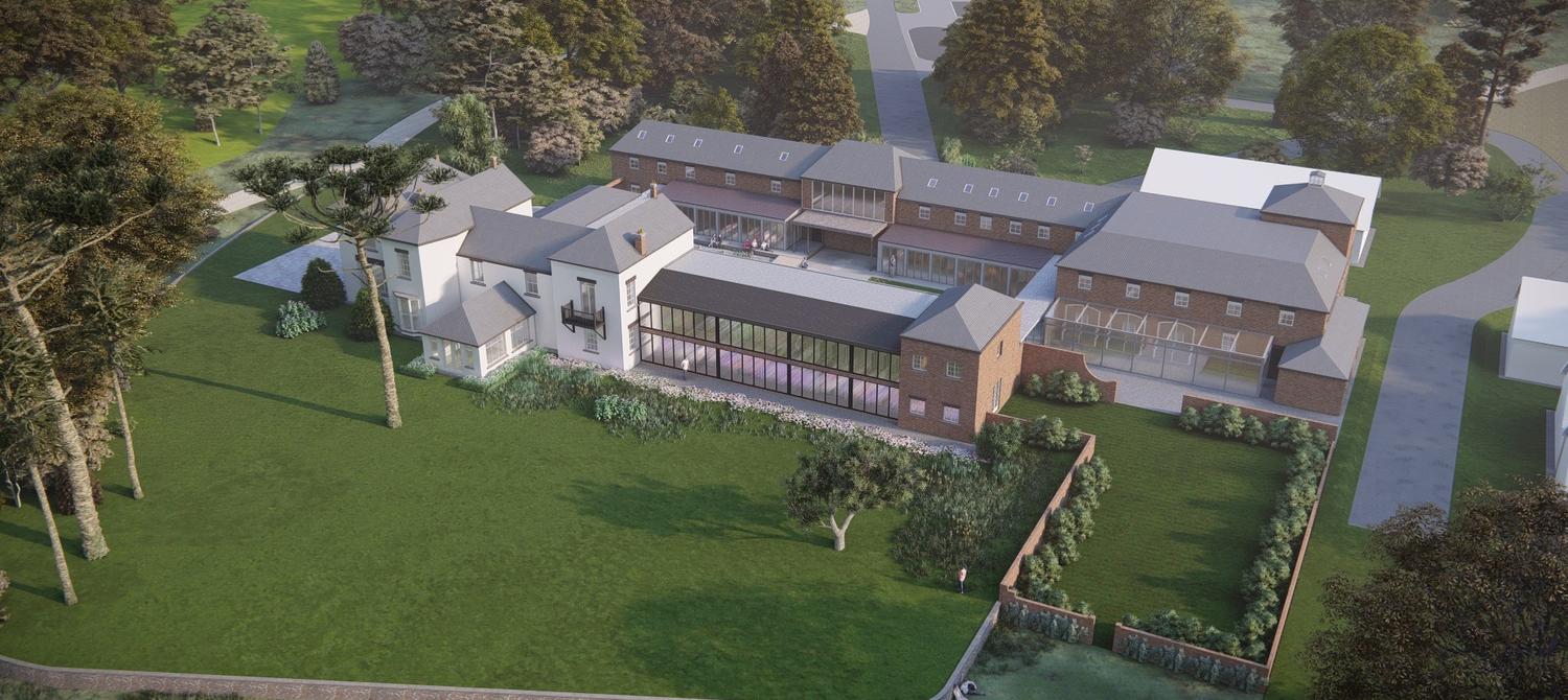 Peatland Retreat Wing Architect Impression Peatland Retreat Wing Architect Impression for Buddhist Retreat and Meditation Centre Gomde UK.