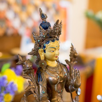 Statue of Tara, Buddhist goddess of compassion in action