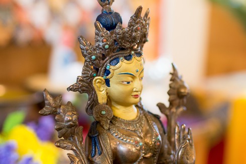 Statue of Tara, Buddhist goddess of compassion in action