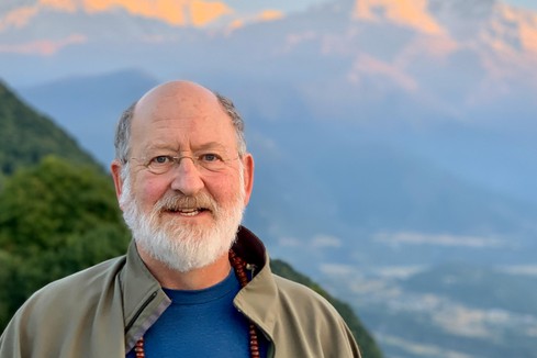 Portrait of Dr. David R Shlim, M.D. co-author of Medicine and Compassion.