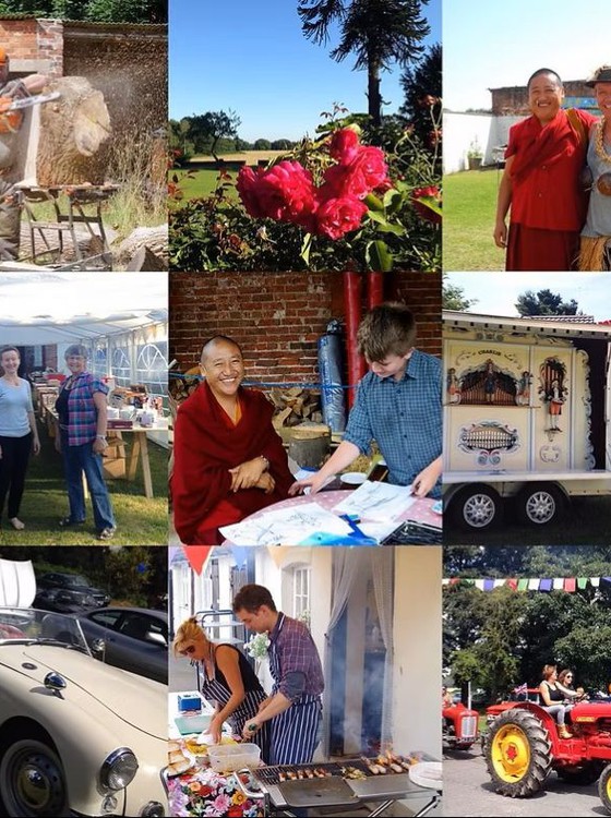 Collage donations Collage of photographs of the generous community at Gomde UK.