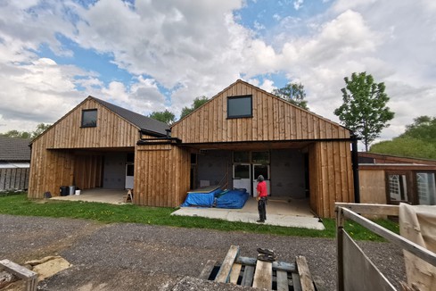 Newly build dining area and rooms at Buddhist Meditation and Retreat Centre